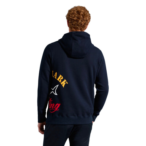 Felpa Uomo in cotone organico Blu navy Paul & Shark- Francavilla Moda